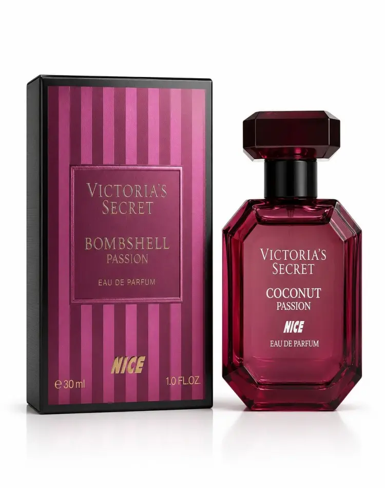 ادوپرفیوم زنانه نایس پاپت مدل Victoria secret Bomb shell passion  حجم 30 میل