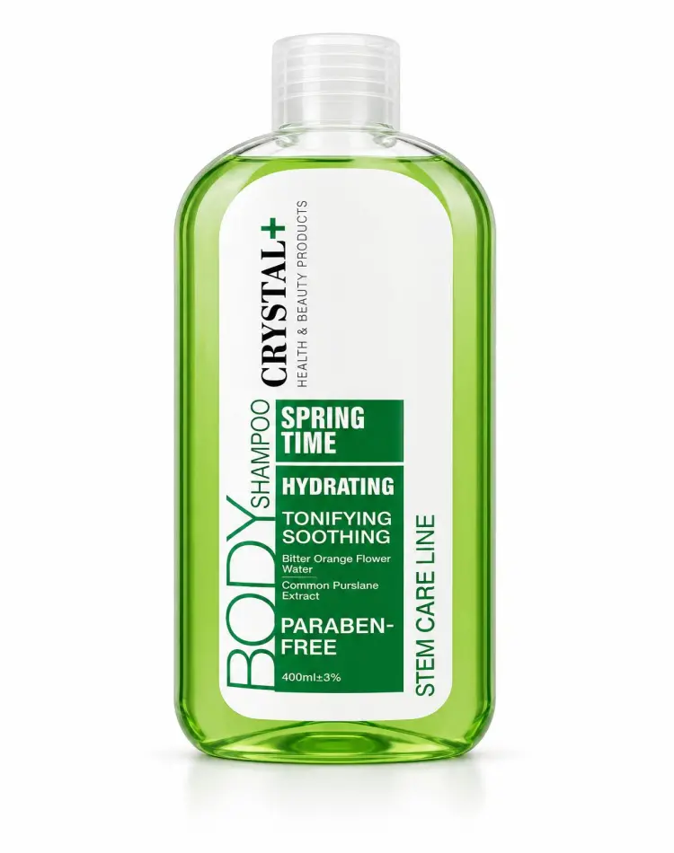 شامپو بدن کریستال مدل Spring Time حجم ۴۰۰ میلی‌لیتر