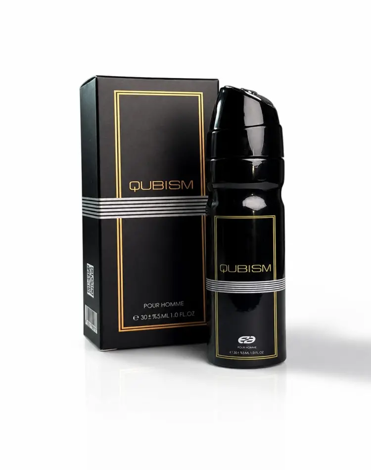 عطر جیبی مردانه QUBISM MEN EA حجم ۳۰ میلی‌لیتر