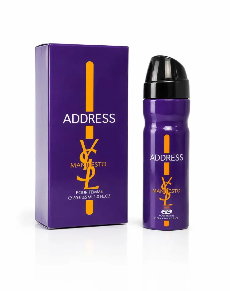 عطر جیبی زنانه Address Manifesto (EA) حجم ۳۰ میلی‌لیتر