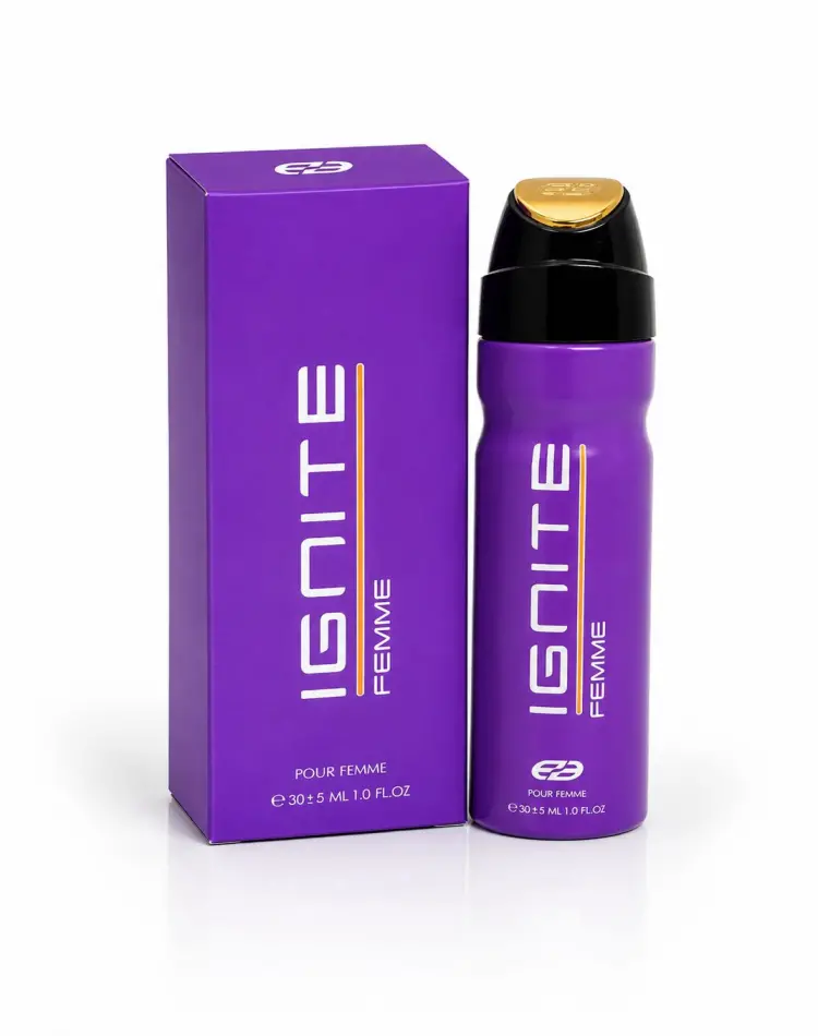 عطر جیبی زنانه IGNITE FEMME WOMEN (EA) حجم ۳۰ میلی‌لیتر