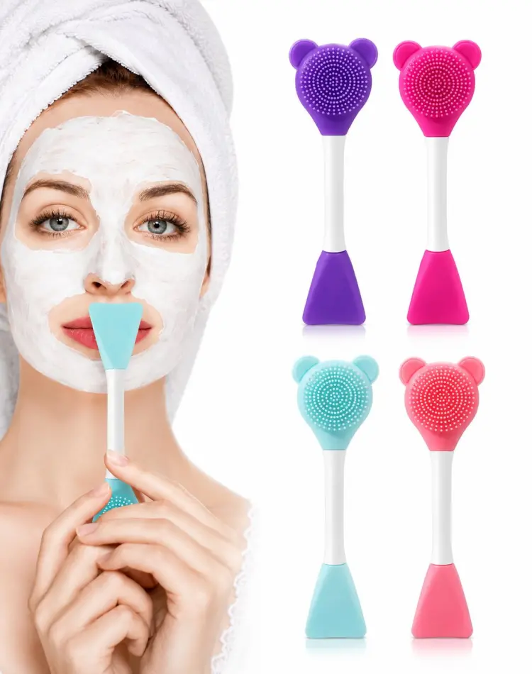 براش ماسک دوطرفه سیلیکونی طرح خرس