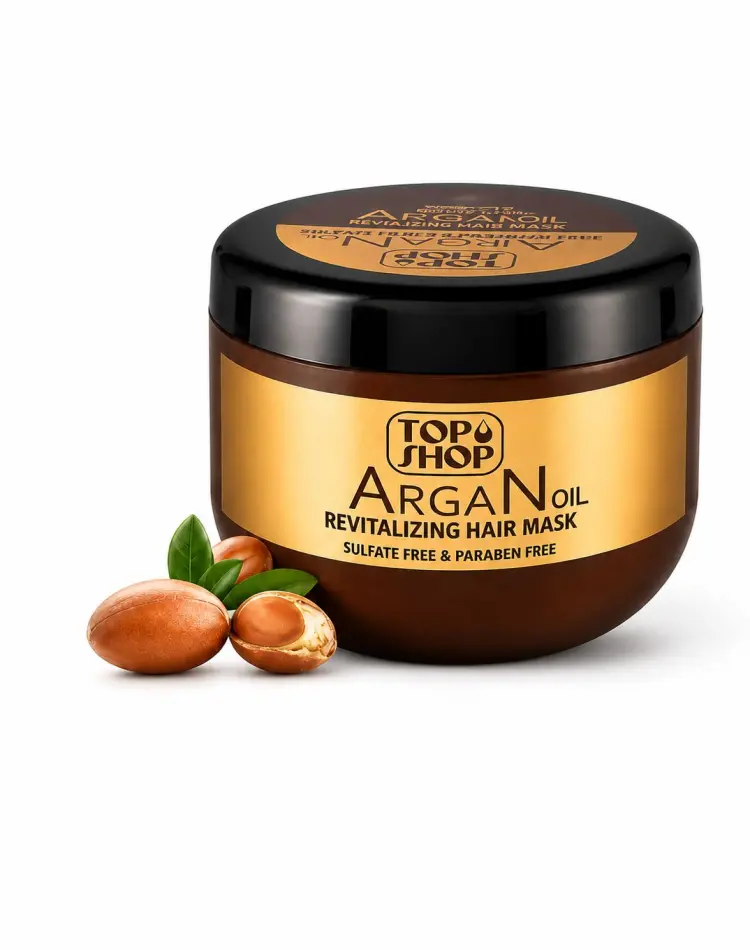 ماسک مو مغذی تاپ شاپ مدل روغن آرگان حجم ۵۰۰ میلی‌لیتر