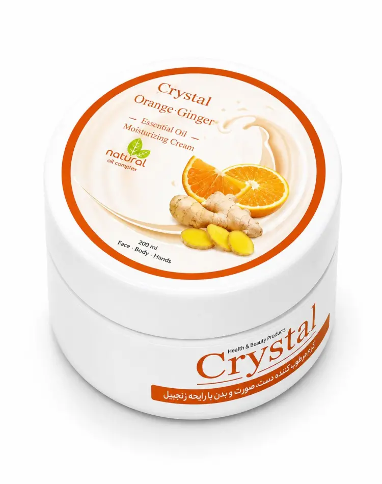 کرم مرطوب‌کننده کریستال مدل Orange Ginger حجم ۲۰۰ میلی‌لیتر